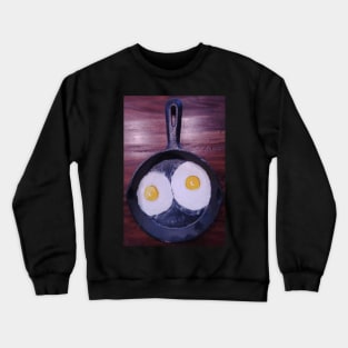 Fried eggs in a skillet Crewneck Sweatshirt